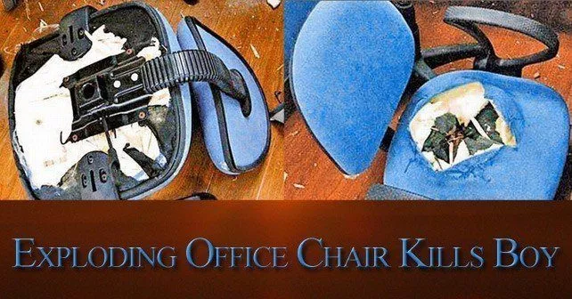 Взорвавшийся офисный стул убил мальчика 