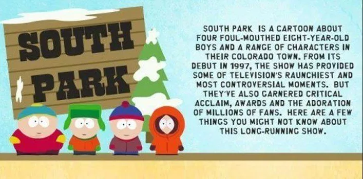 Факты о Южном Парке Инфографика 