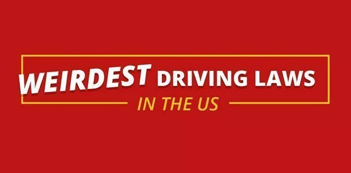 Самые странные законы о вождении в США. Инфографика > Интересные факты
